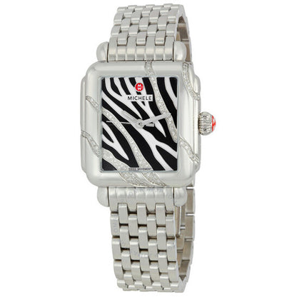 Michele, Deco Safari Zebra Diamond Ladies Watch