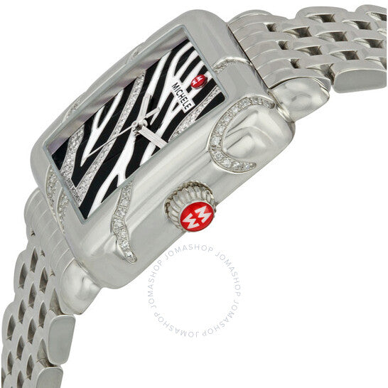 Michele, Deco Safari Zebra Diamond Ladies Watch
