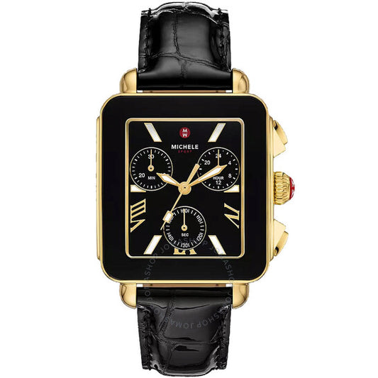 ميشيل، ساعة ديكو سبورت النسائية ذات الميناء الأسود