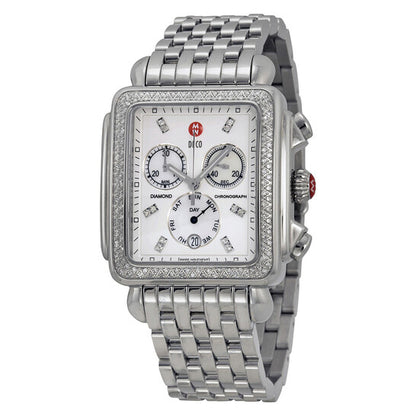 Michele, Deco XL Mother of Pearl Dial Ladies Watch