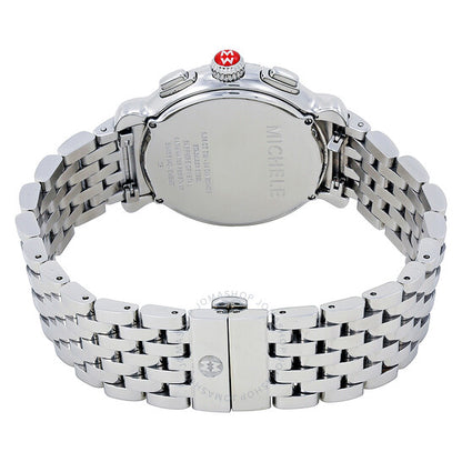 Michele, Fluette Diamond Chronograph Stainless Steel Ladies Watch