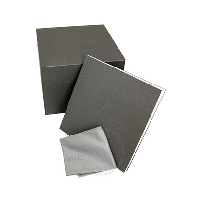 Michele, Fluette Silver White Dial Two-tone Ladies Watch