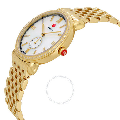 Michele, Gracile Diamond Mother of Pearl Dial Ladies Watch