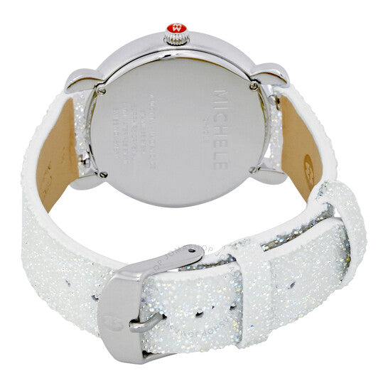 Michele, Gracile Mother of Pearl Dial Diamond Ladies Watch