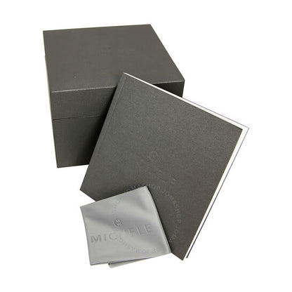 Michele, Ladies Deco-16 Mother of Pearl Dial Steel Watch