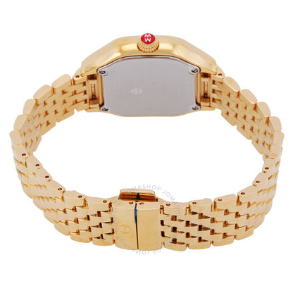 ساعة ميشيل ميجي كوارتز للسيدات بمينا أسود مرصعة بالألماس