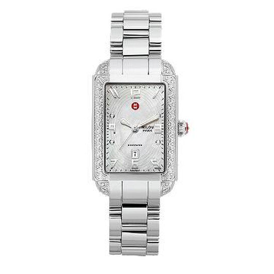 Michele, Milou Park Diamond 3-Link Watch MW