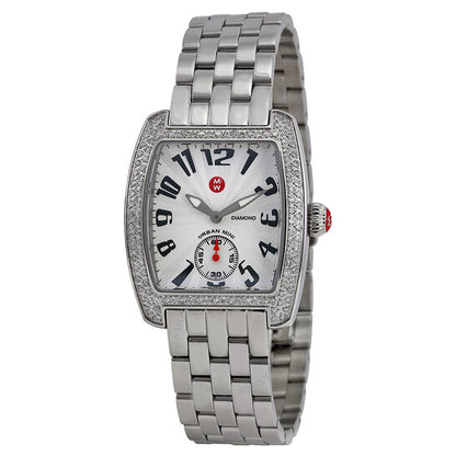 Michele, Mini Urban Diamond Steel Ladies Watch