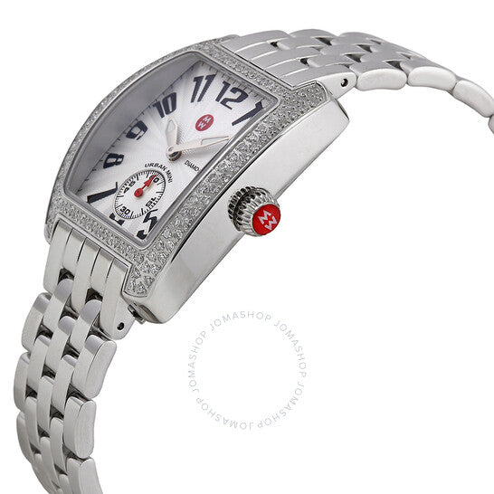 Michele, Mini Urban Diamond Steel Ladies Watch