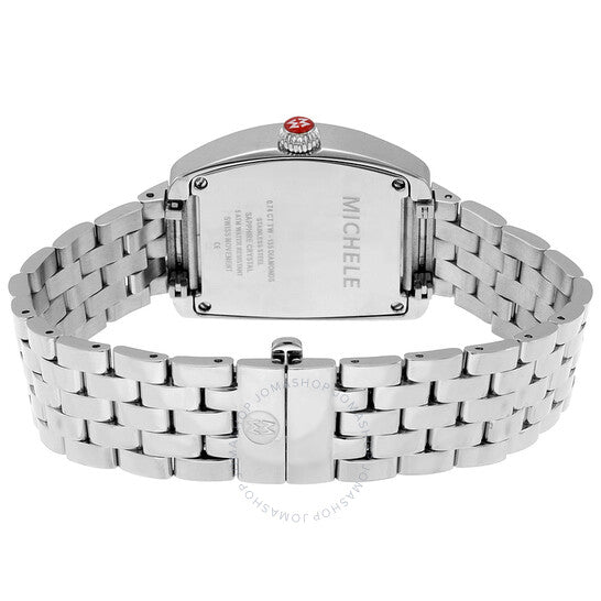 Michele, Mini Urban Silver Diamond Dial Ladies Watch