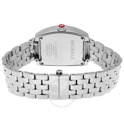 Michele, Mini Urban Silver Diamond Dial Ladies Watch