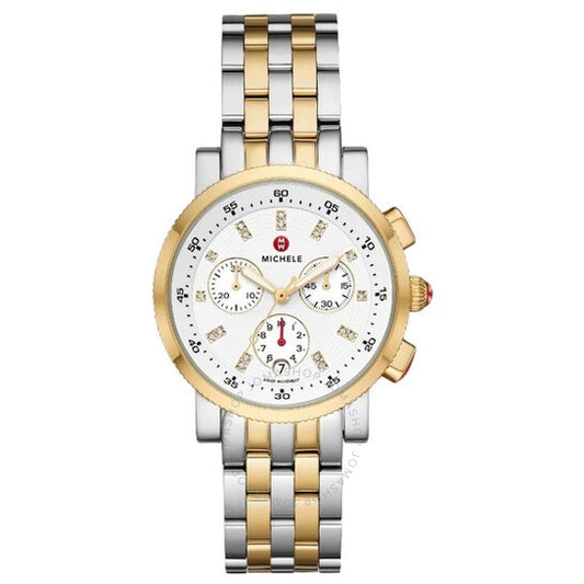 Michele, Quartz Diamond Silver Dial Ladies Watch