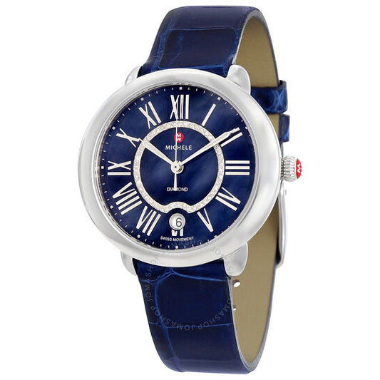 Michele, Serein Blue Mother of Pearl Dial Ladies Watch