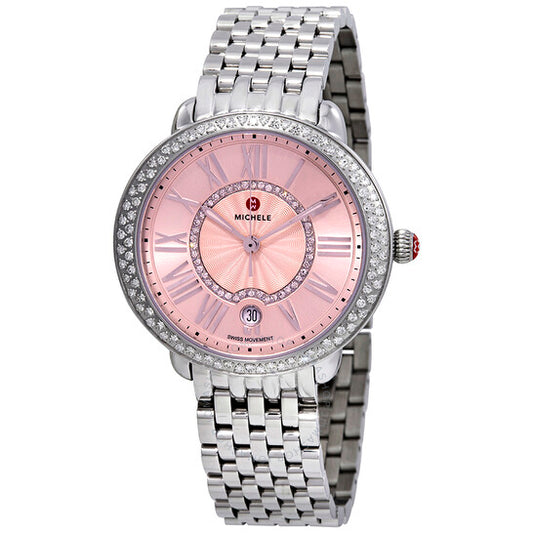 Michele, Serein Blush Sunray Dial Ladies Watch