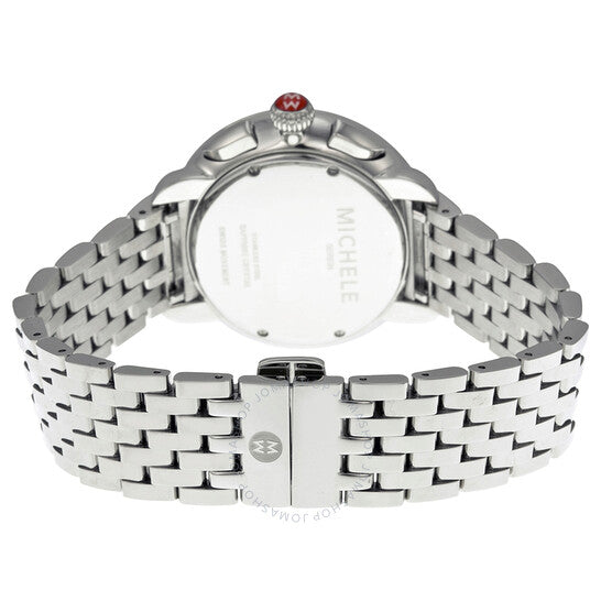 Michele, Serein Chronograph Diamond Stainless Steel Ladies Watch