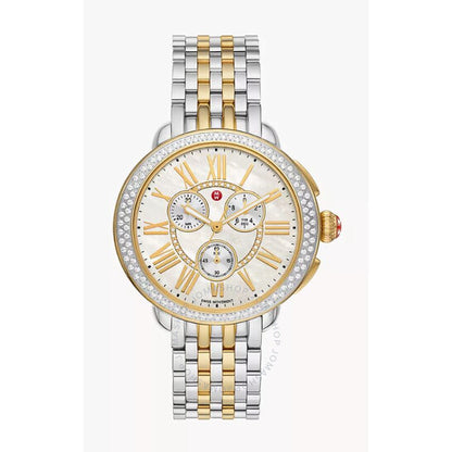 ميشيل سيرين كرونوغراف كوارتز ألماس ساعة نسائية