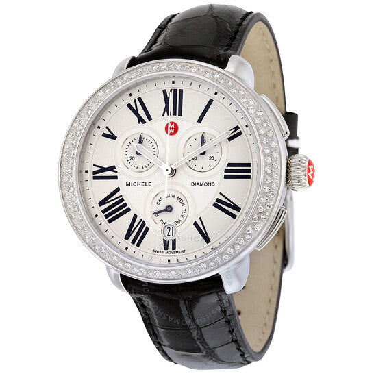 Michele, Serein Chronograph Silver Dial Ladies Watch