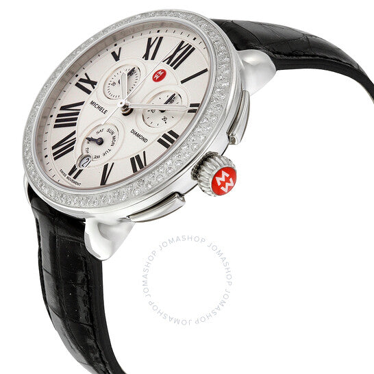 Michele, Serein Chronograph Silver Dial Ladies Watch