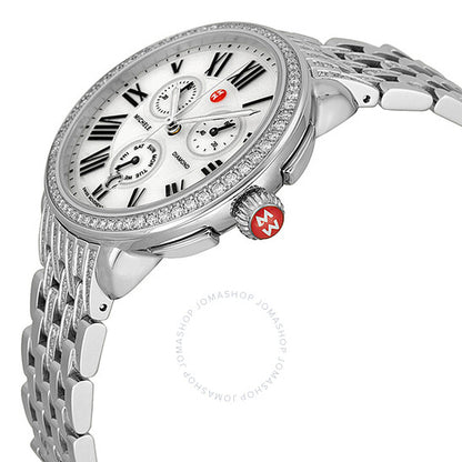 Michele, Serein Glamour Chronograph Diamond Ladies Watch