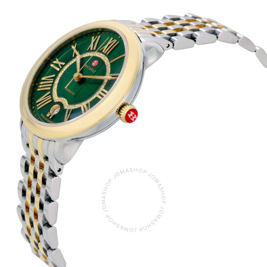 Michele, Serein Green Mother of Pearl Dial Ladies Watch