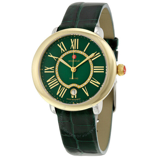 Michele, Serein Green Mother of Pearl Dial Ladies Watch