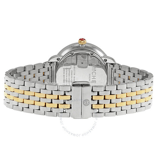 Michele, Serein Mother of Pearl Dial Two-tone Ladies Watch