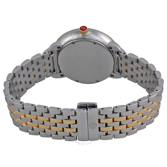 Michele, Serein Mother of Pearl Dial Two-tone Ladies Watch