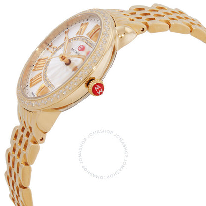 ميشيل سيرين ساعة نسائية كوارتز بمينا فضي