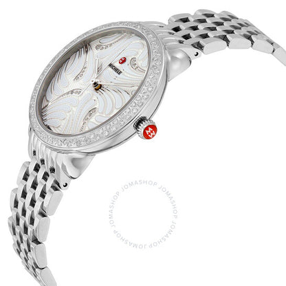 Michele, Serein Swan Diamond Dial Ladies Watch