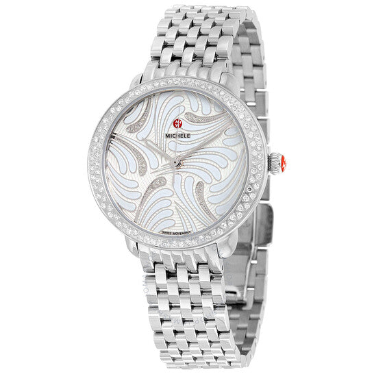 Michele, Serein Swan Diamond Dial Ladies Watch