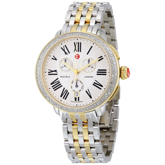 Michele, Serein Two-tone Steel Watch