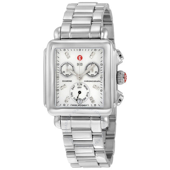 Michele, Signature Deco Chronograph Ladies Watch