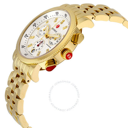 Michele, Sport Sail Chronograph Silver Dial Ladies Watch