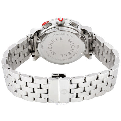Michele, Sport Sail Chronograph Silver Dial Ladies Watch