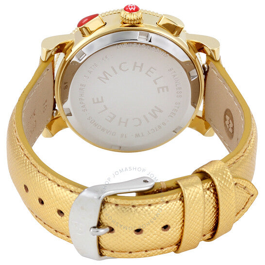 Michele, Sport Sail Chronograph Silver Dial Ladies Watch