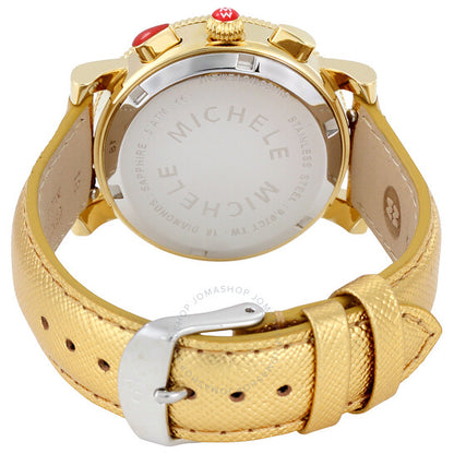 Michele, Sport Sail Chronograph Silver Dial Ladies Watch