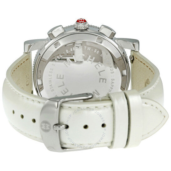 Michele, Sport Sail White Dial Chronograph Ladies Watch