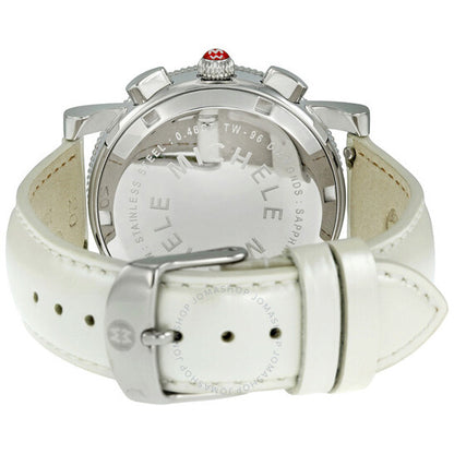 Michele, Sport Sail White Dial Chronograph Ladies Watch
