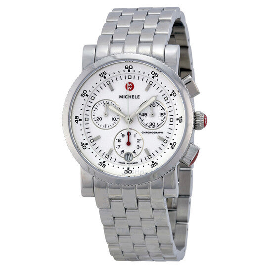 Michele, Sport Sailer White Dial Stainless Steel Case