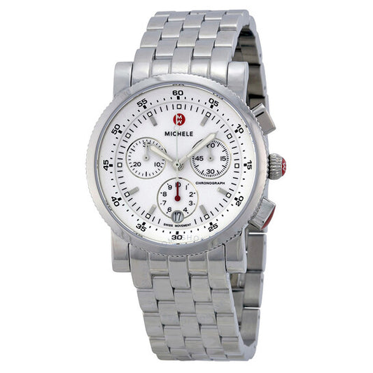 Michele, Sport Sailer White Dial Stainless Steel Case