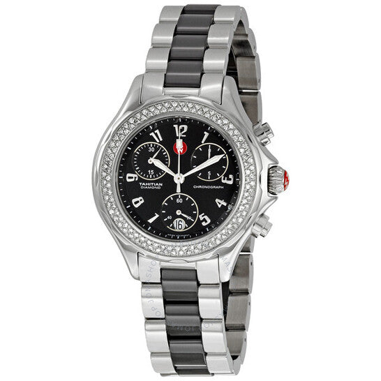 Michele, Tahitian Ceramic Chronograph Ladies Watch