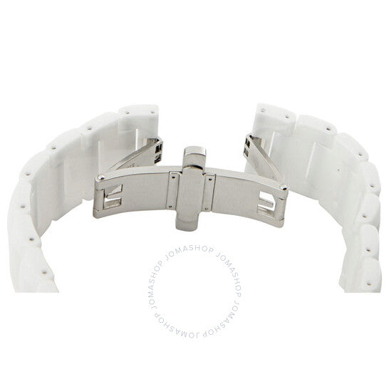 Michele, Tahitian Ceramic White Diamond 36mm Ladies Watch