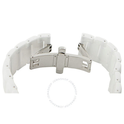 Michele, Tahitian Ceramic White Diamond 36mm Ladies Watch