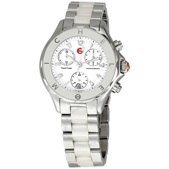 Michele, Tahitian Ceramic White Ladies Watch