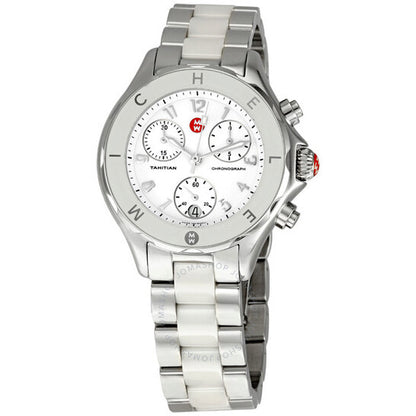 Michele, Tahitian Ceramic White Ladies Watch