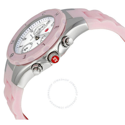 Michele, Tahitian Jelly Bean Barely Pink Chronograph Ladies Watch