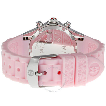 Michele, Tahitian Jelly Bean Barely Pink Chronograph Ladies Watch