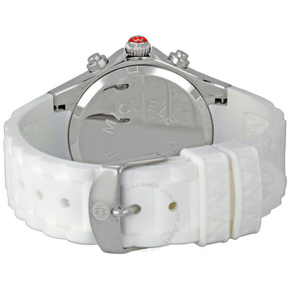 Michele, Tahitian Jellybean Chronograph Large White Carousel Ladies Watch