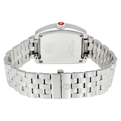 Michele, Urban Mini Blue Guilloche Dial Diamond Ladies Watch