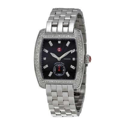 Michele, Urban Mini Diamond Black Dial Ladies Watch